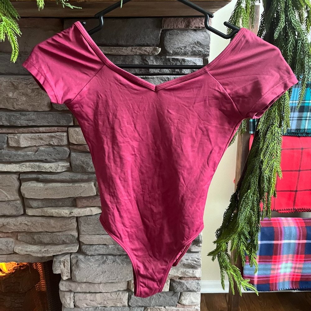 Ballet Rosa maroon leotard- SIZE XS